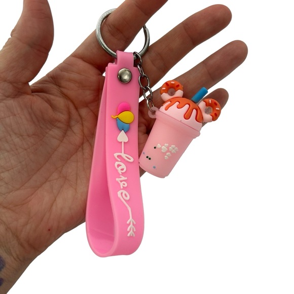 Cute Mickey Ear Shaped Ice Cream Key Chain 4 colors - Picture 7 of 16